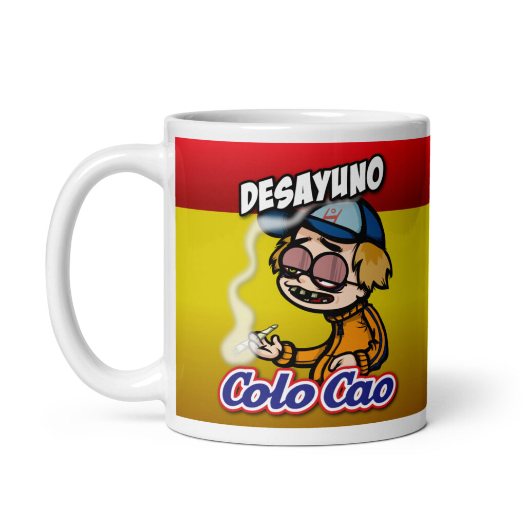 white glossy mug white 11 oz handle on left 69c300be5acdd