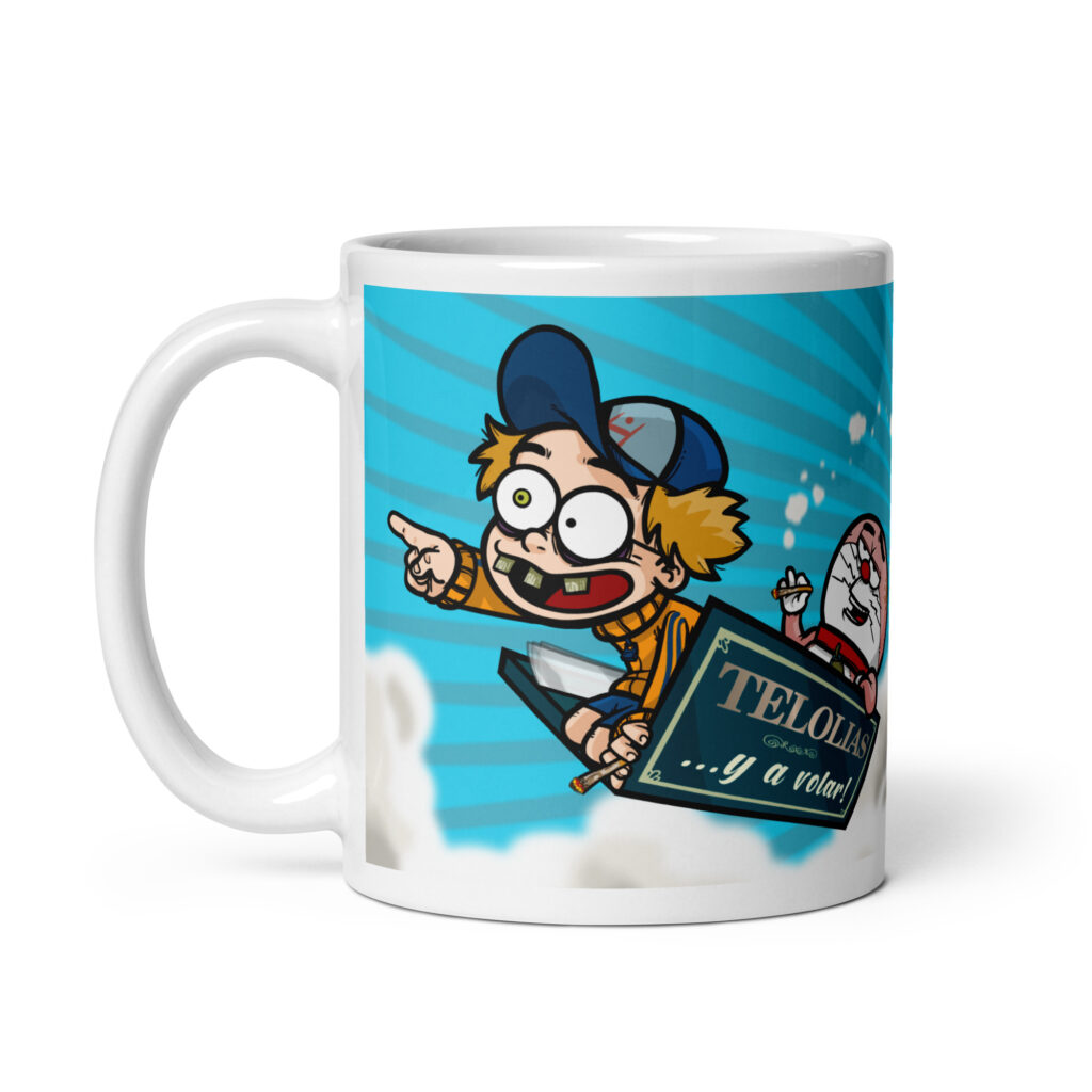 white glossy mug white 11 oz handle on left 69c301936e4f1